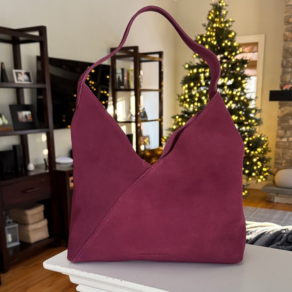 Portland Leather Goods oversized Naomi shoulder bag in Superbloom